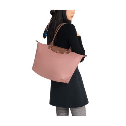 Longchamp Women's Le Pliage Original L Tote Bag Pink Tea