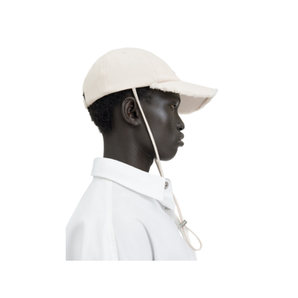 Jacquemus Unisex The Artichaut Cap Off White