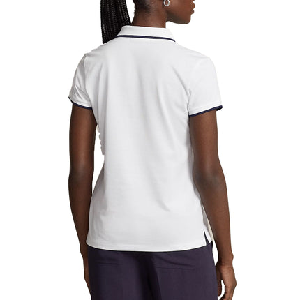 RLX Golf Women's Tailored Fit Polo Bear Polo Shirt Ceramic White