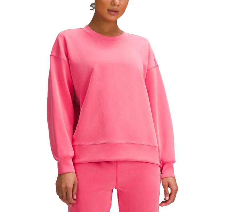 lululemon Women's Softstreme Perfectly Oversized Crewneck Pullover Glaze Pink