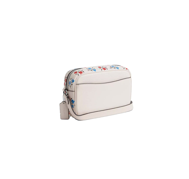 Coach Women's Jamie Camera Bag With Floral Print Silver/Chalk Multi