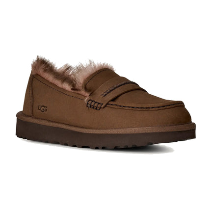 UGG Women's Ellis Nubuck Loafer Dark Chestnut