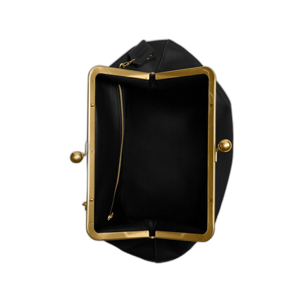 Coach Women's Large Kisslock Frame Bag Brass/Black