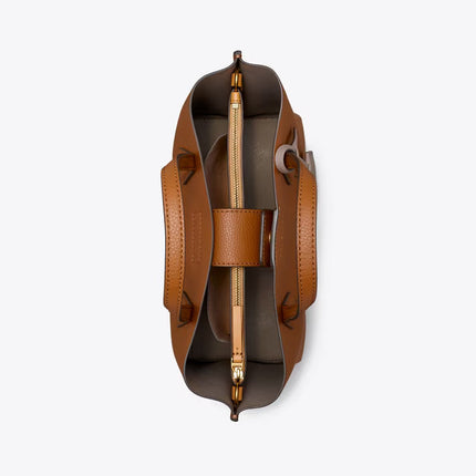 Tory Burch Women's Small Perry Triple-Compartment Tote Light Umber