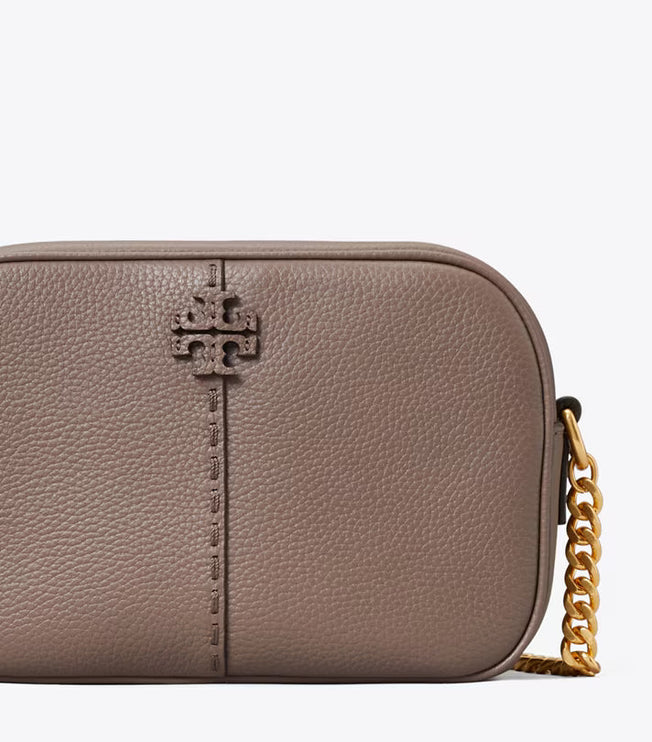 Tory Burch Women's McGraw Camera Bag Silver Maple