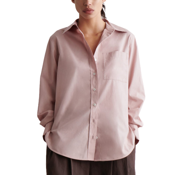 COS Women's Tailored Pima Cotton Shirt Pink