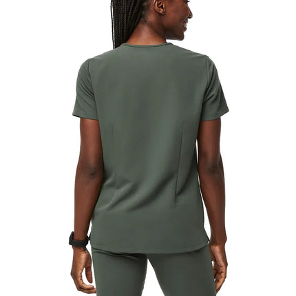 FIGS Women's Casma Three Pocket Scrub Top Moss