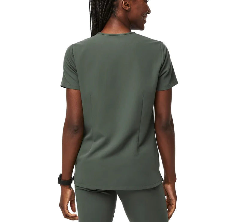 FIGS Women's Casma Three Pocket Scrub Top Moss