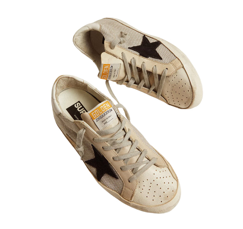 Golden Goose Women's Super Star in Leather with Black Star