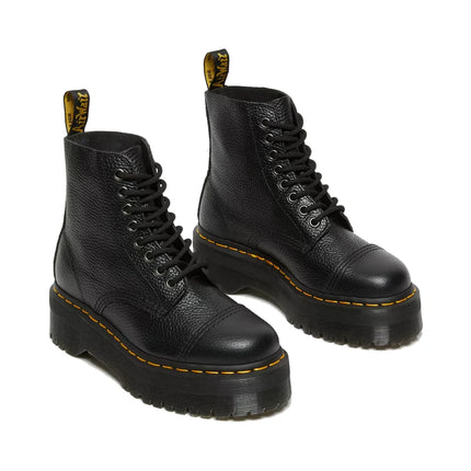 Dr. Martens Unisex Sinclair Millet Nappa Leather Platform Boots Black