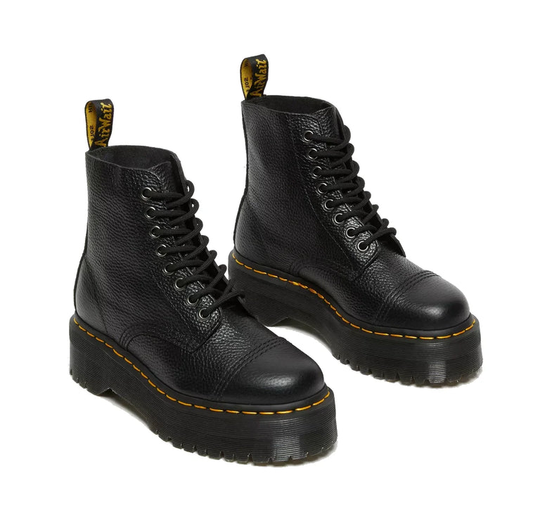 Dr. Martens Unisex Sinclair Millet Nappa Leather Platform Boots Black
