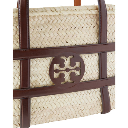 Tory Burch Women's Ella Woven Straw Tote Brown