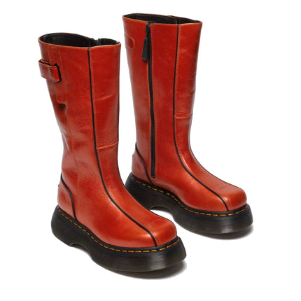 Dr. Martens Women's Buzz Hi Eclipse Leather Boots Orange