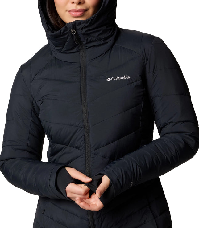 Columbia Women's Joy Peak II Mid Hooded Jacket Black