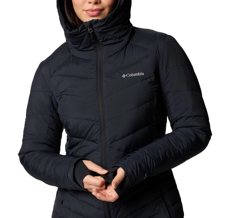 Columbia Women's Joy Peak II Mid Hooded Jacket Black