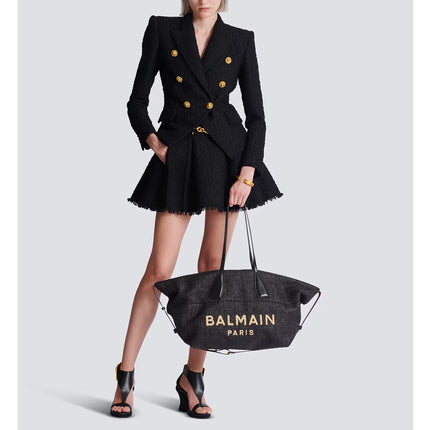 Balmain Women's Track Tote Bag Black