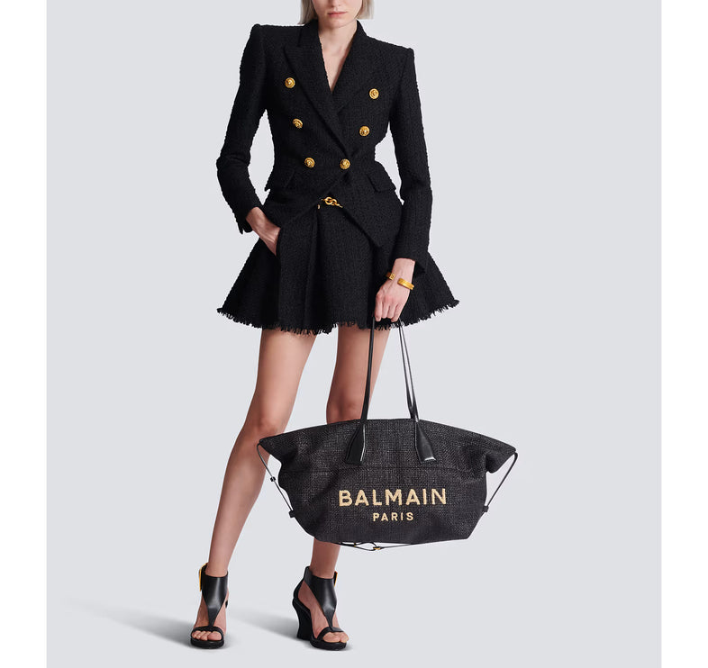 Balmain Women's Track Tote Bag Black