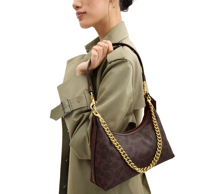 Coach Women's Juliet Shoulder Bag 25 In Signature Canvas Maple