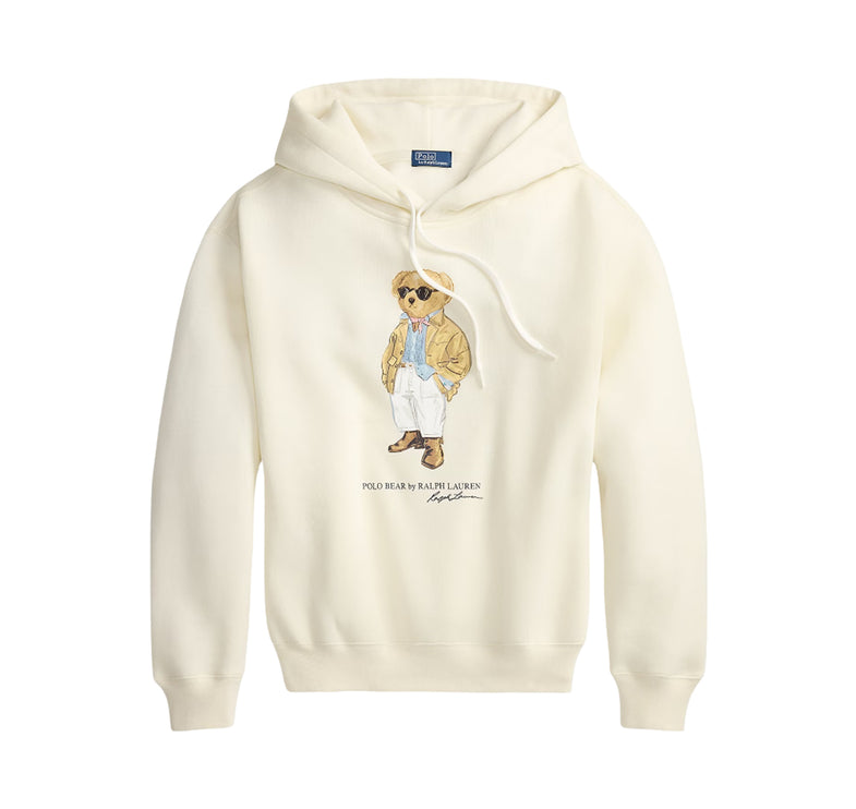 Polo Ralph Lauren Women's Polo Bear Fleece Hoodie Parchment Cream