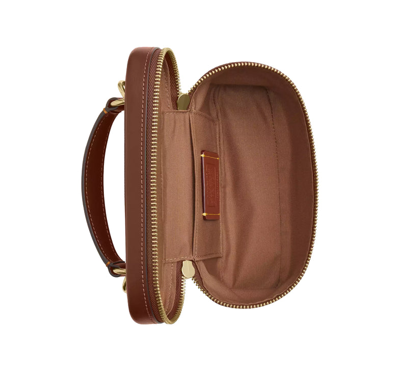 Coach Women's Rainer Crossbody Bag 18 In Signature Canvas Gold/Tan/Brown