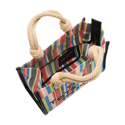 Marc Jacobs Women's The Stripe Mesh Small Tote Bag Red Multi