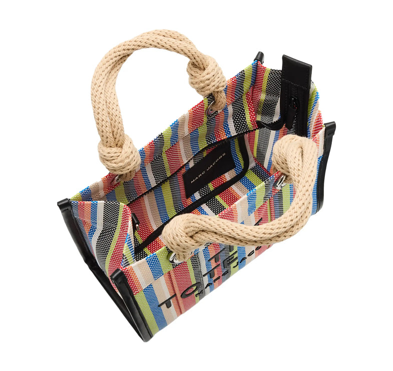 Marc Jacobs Women's The Stripe Mesh Small Tote Bag Red Multi