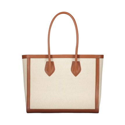 Balmain Women's B-Army Tote Bag with Logo Beige