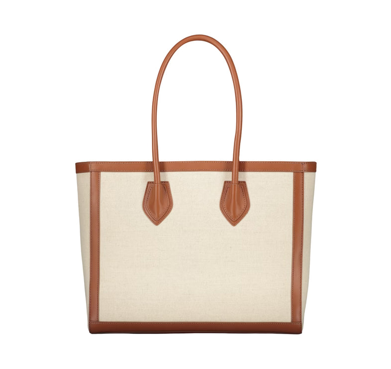 Balmain Women's B-Army Tote Bag with Logo Beige