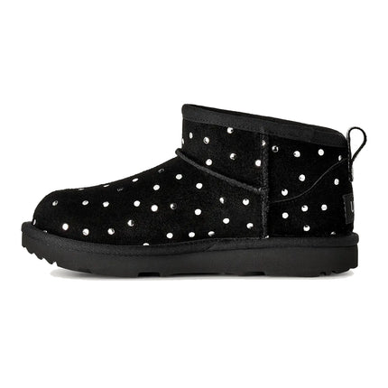 UGG Big Kids' Classic Ultra Mini Shiny Dots Black