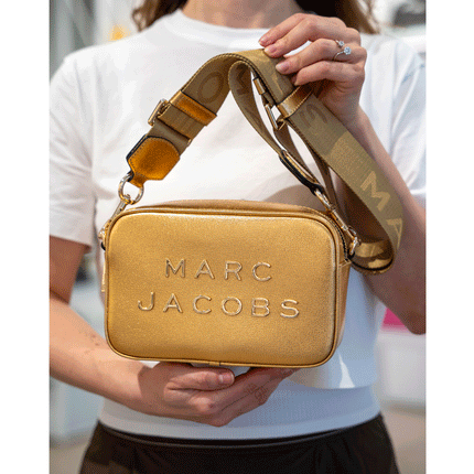 Marc Jacobs Women's Flash Leather Crossbody Bag Gold