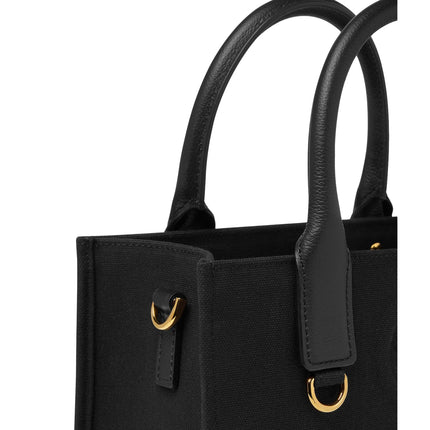 Versace Women's La Medusa Mini Canvas Tote Black