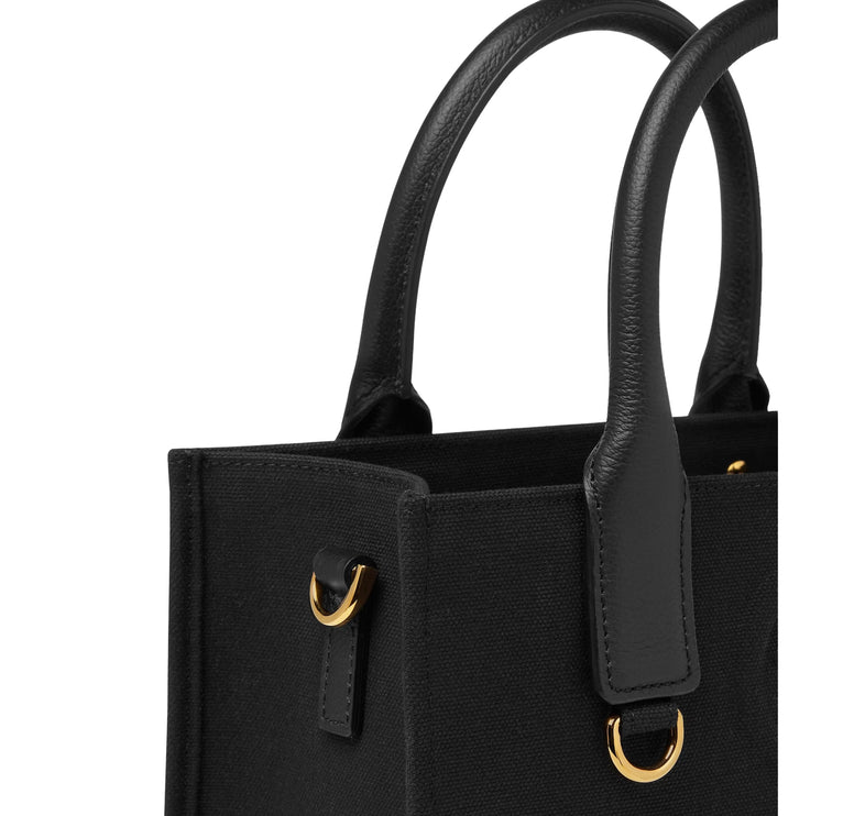 Versace Women's La Medusa Mini Canvas Tote Black