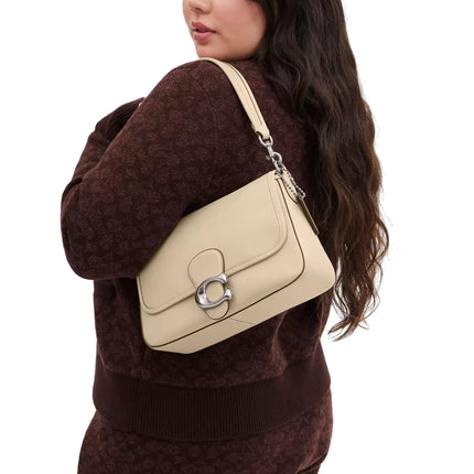 Coach Women's Soft Tabby Shoulder Bag Silver/Ivory
