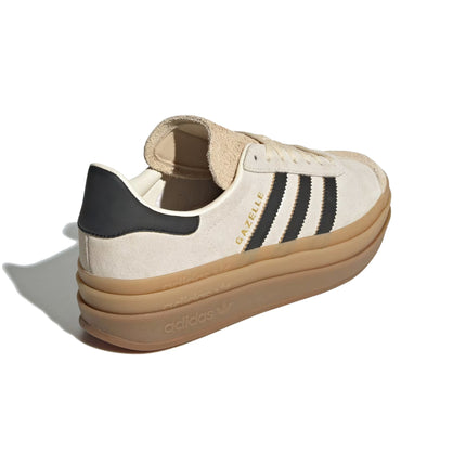 Adidas Women's Gazelle Bold Cream White/Core Black/Sand Strata JS3892