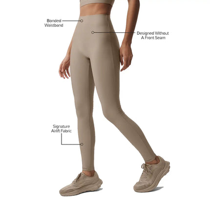 alo Women's Airlift High-Waist Sleek Legging Gravel