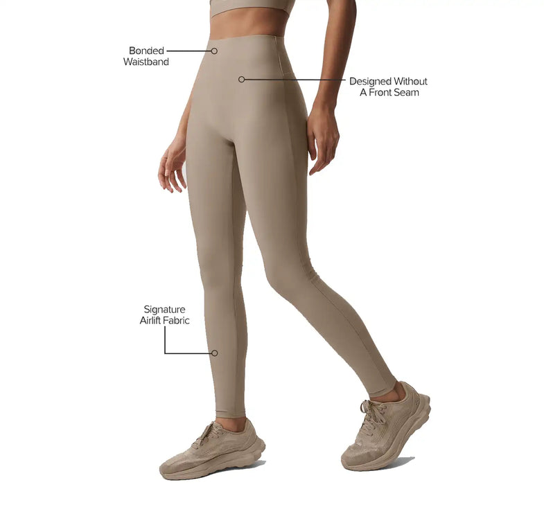 alo Women's Airlift High-Waist Sleek Legging Gravel
