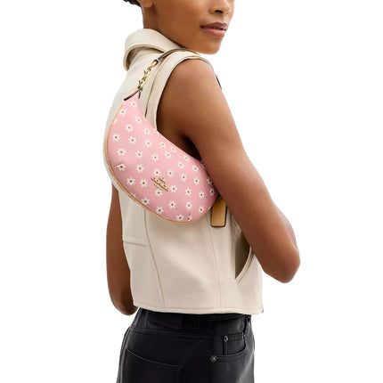 Coach Women's Mini Payton Bag With Floral Print Gold/Pink Multi