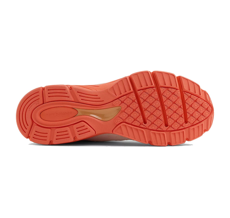 New Balance Made in USA 990v4 Moonbeam with Tangerine Heat and Dried Orange U990MO4