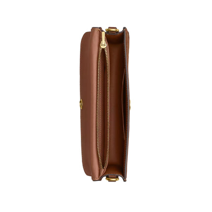 Coach Women's New York Elora Top Handle Crossbody Bag Brass/Warm Brown