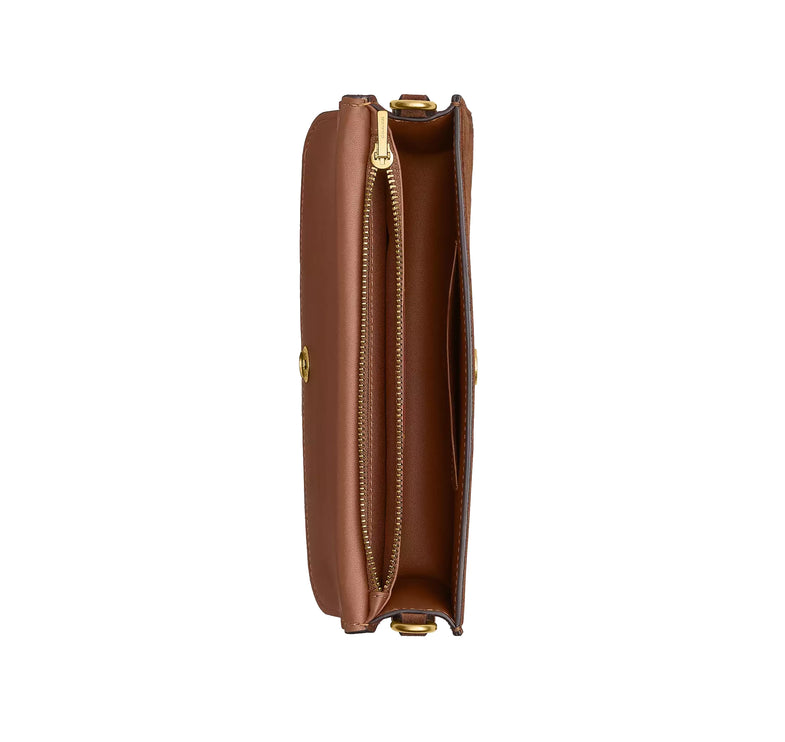 Coach Women's New York Elora Top Handle Crossbody Bag Brass/Warm Brown