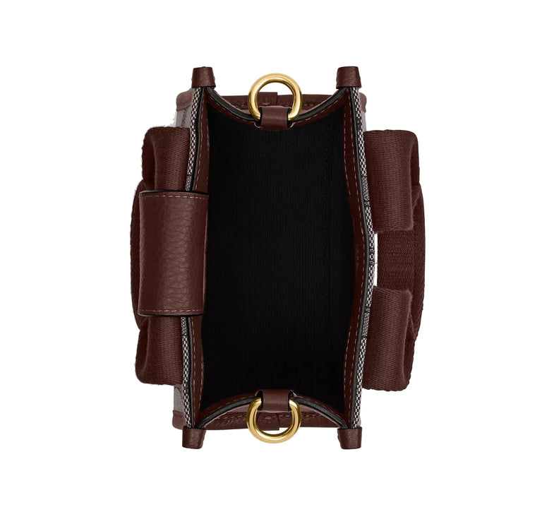 Coach Women's Smith Mini Tote Bag In Signature Jacquard Silver/Oak/Maple