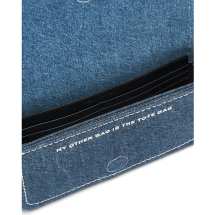 Marc Jacobs Women's The Patchwork Denim Mini Bag Dark Wash