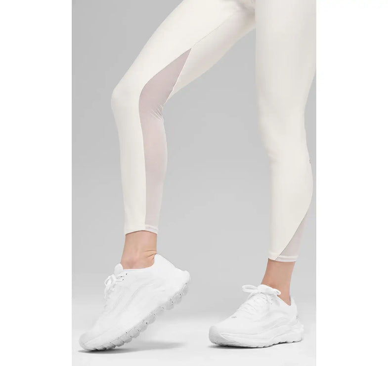 alo Women's Airlift High-Waist 7/8 Rebel Legging Ivory