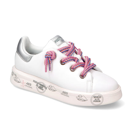 Premiata Women's Belle Sneakers White/Pink 6552