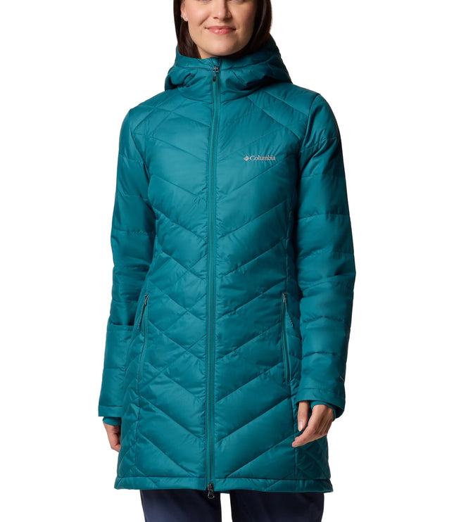 Columbia Women's Heavenly Long Hooded Jacket River Blue