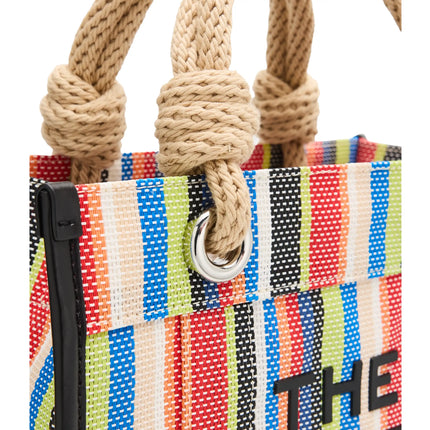 Marc Jacobs Women's The Stripe Mesh Small Tote Bag Red Multi