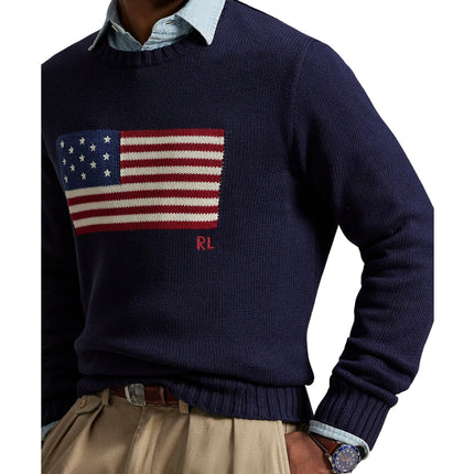 Polo Ralph Lauren Unisex The Iconic Flag Sweater Hunter Navy