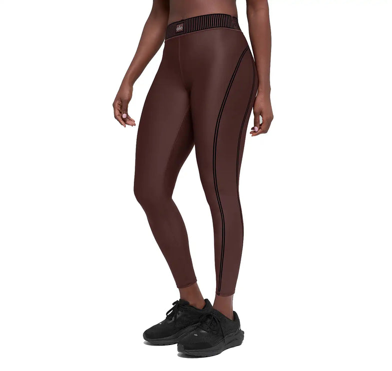 alo Women's Airlift High-Waist 7/8 Line Up Legging Summer Brownstone
