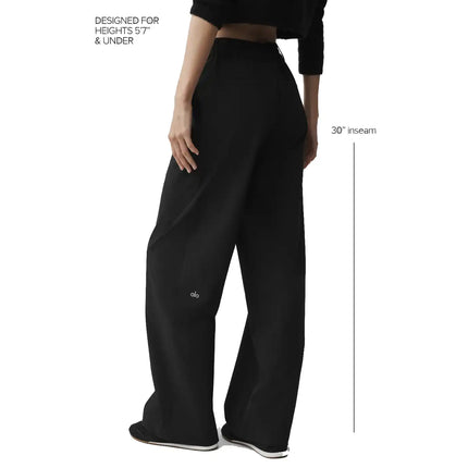 alo Women's High-Waist Pursuit Trouser (Regular) Black