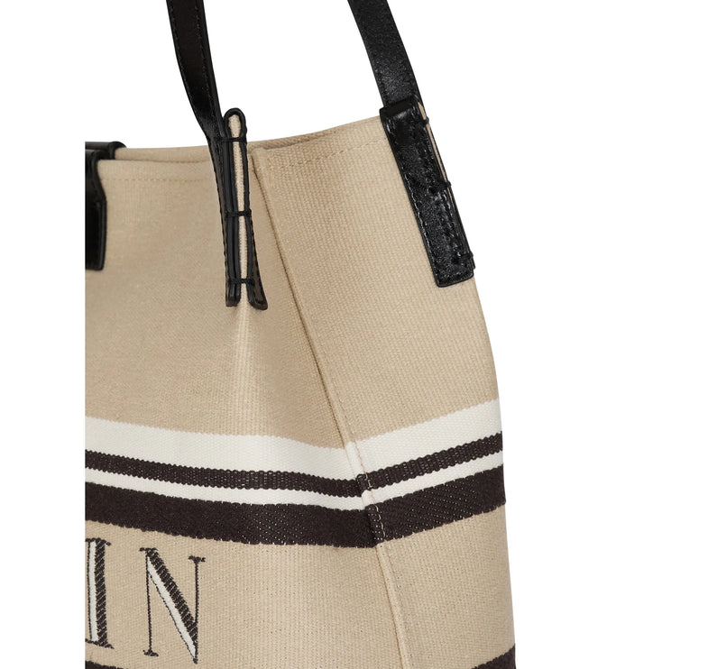 Balmain Women's Medium Release Shopper Bag Beige